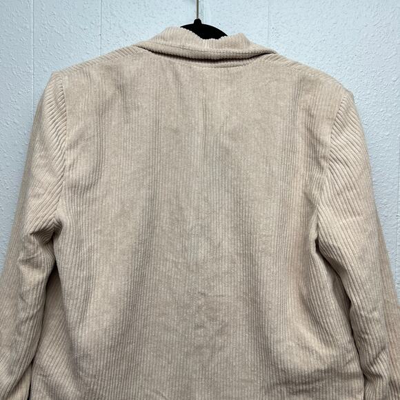 Promesa Corduroy Womens Y2K Inspired Blazer Jacket Small Light Academia Career - Picture 8 of 13
